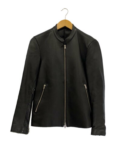 【中古】LIDNM◆シングルライダースジャケット/M/羊革/BLK/無地/L17SS-17【メンズウェア】 【中古】LIDNM◆シングルライダースジャケット/M/羊革/BLK/無地/L17SS-17【メンズウェア】