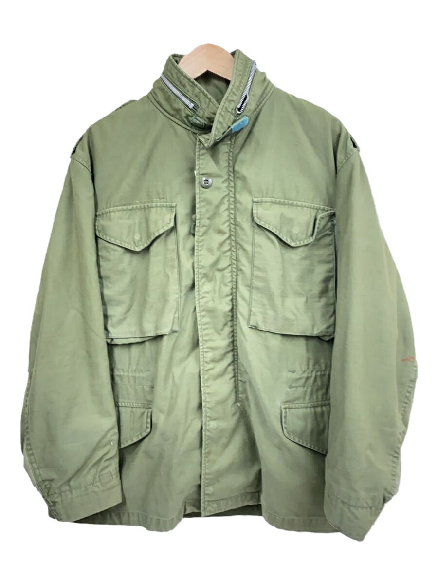 US.ARMY◆ミリタリージャケット/M/コットン/KHK/DSA100-69-C-2484/M-65/2nd/アルミジップ/