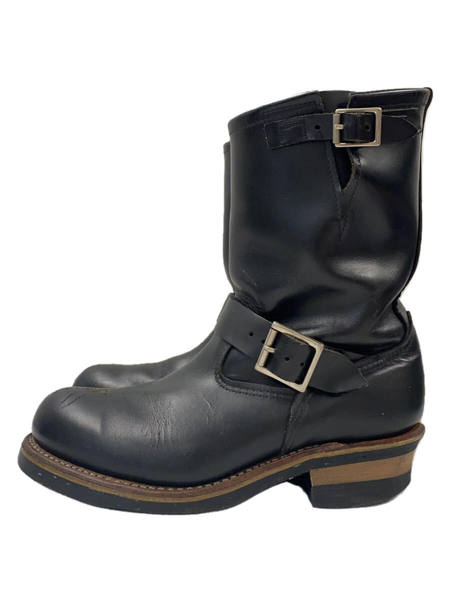 【中古】RED WING◆エンジニアブーツ/US7.5/BLK/2268【シューズ】