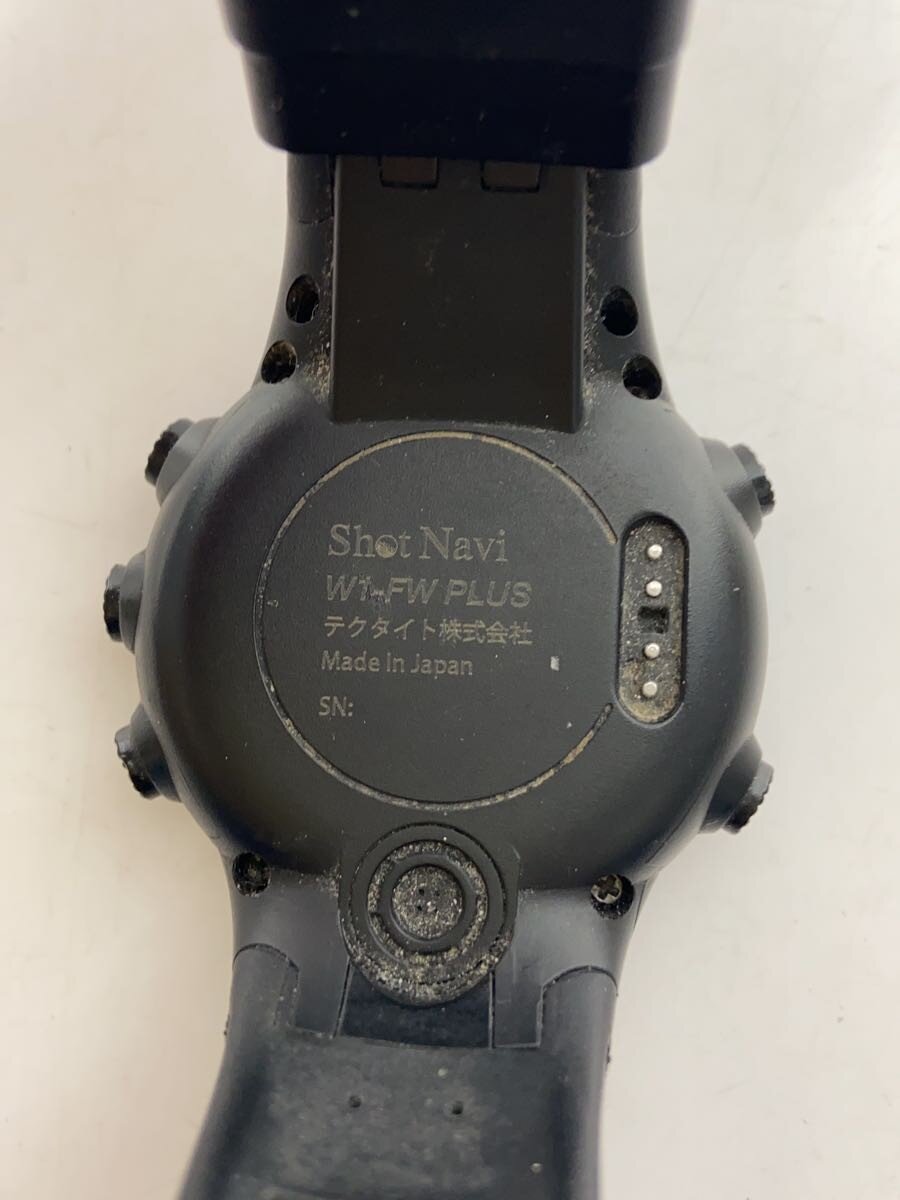 【中古】ShotNavi◆ショットナビ/GPSウォッチ/腕時計/デジタル/レザー/BLK/BLK/W1-FW PLUS【服飾雑貨他】 3