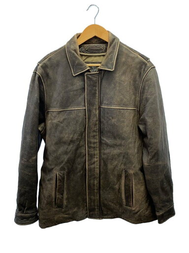 【中古】Wilsons Leather◆レザージャケット・ブルゾン/M/レザー/BRW//【メンズウェア】 【中古】Wilsons Leather◆レザージャケット・ブルゾン/M/レザー/BRW//【メンズウェア】