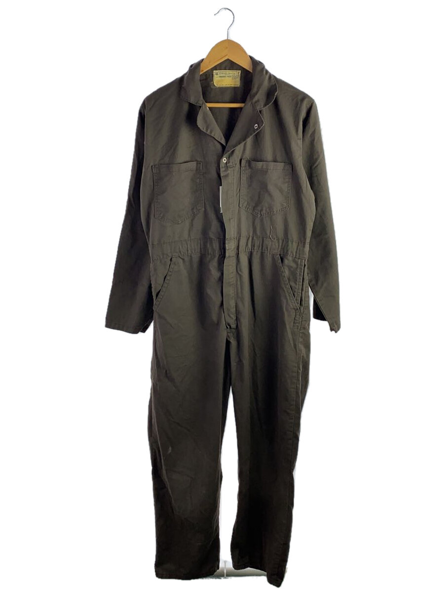 【中古】UNIVERSAL OVERALL◆70~80s/TALONジップ/オーバーオール/--/コットン/BRW【メンズウェア】