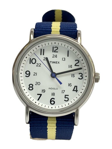 【中古】TIMEX◆Weekender /クォーツ腕時計/アナログ/WHT/NVY/TW2U84500//【服飾雑貨他】 【中古】TIMEX◆Weekender /クォーツ腕時計/アナログ/WHT/NVY/TW2U84500//【服飾雑貨他】