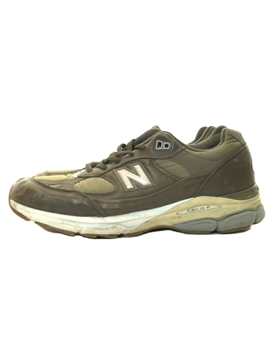 【中古】NEW BALANCE◆M9919/カーキ/MADE IN UK/UK8/KHK【シューズ】