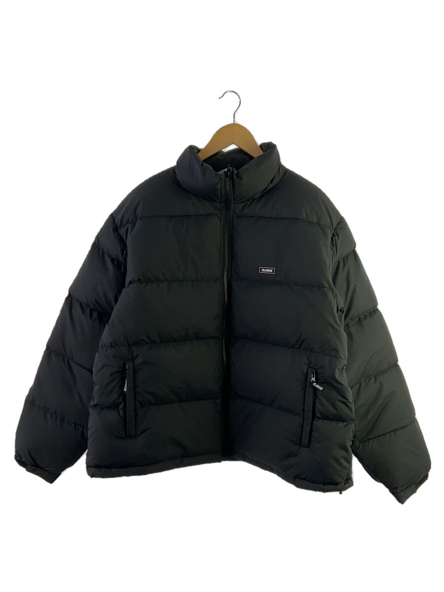 【中古】X-LARGE◆ダウンジャケット/L/ポリエステル/BLK【メンズウェア】