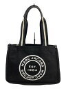 【中古】MARC JACOBS◆トートバッグ/キャンバス/BLK/無地/H050M06FA21【バッグ】