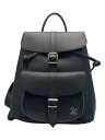 【中古】GRAFEA◆ミニリュック/レザー/ブラック/バックパック【バッグ】
