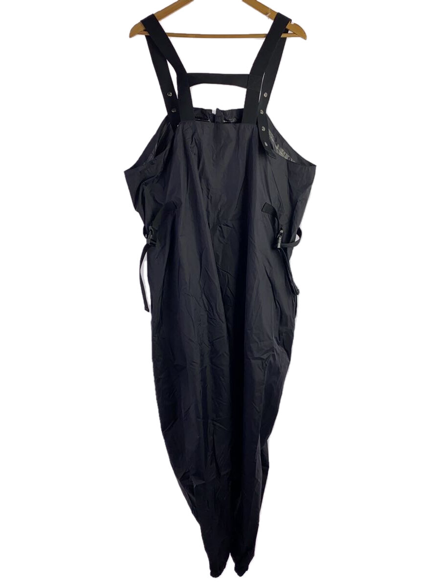【中古】Engineered Garments◆EG×K-WAY PERRY/オーバーオール/L/ナイロン/BLK/無地【メンズウェア】