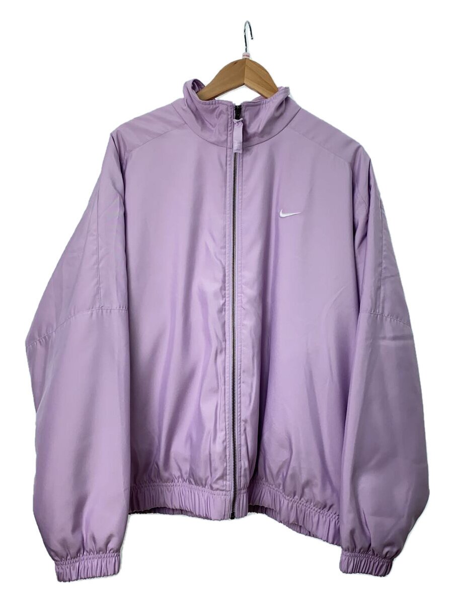 【中古】NIKE◆Solo Swoosh Satin Bomber Jacket/ジャケット/L/ポリ/PUP/DN1266-530//【メンズウェア】