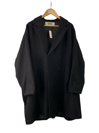 【中古】Basis broek◆チェスターコート/2/ウール/BLK【メンズウェア】 【中古】Basis broek◆チェスターコート/2/ウール/BLK【メンズウェア】