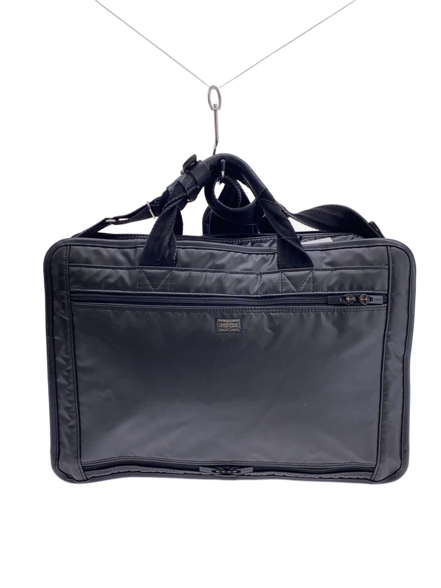 【中古】PORTER◆PORTER DEVICE/2WAY/ブリーフケース/ナイロン/BLK/645 ...