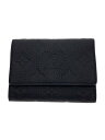 【中古】LOUIS VUITTON◆ポルト・フォイユ・パイロット/3つ折り財布/レザー/BLK/モノグラム//M82556/LV//【服飾雑貨他】