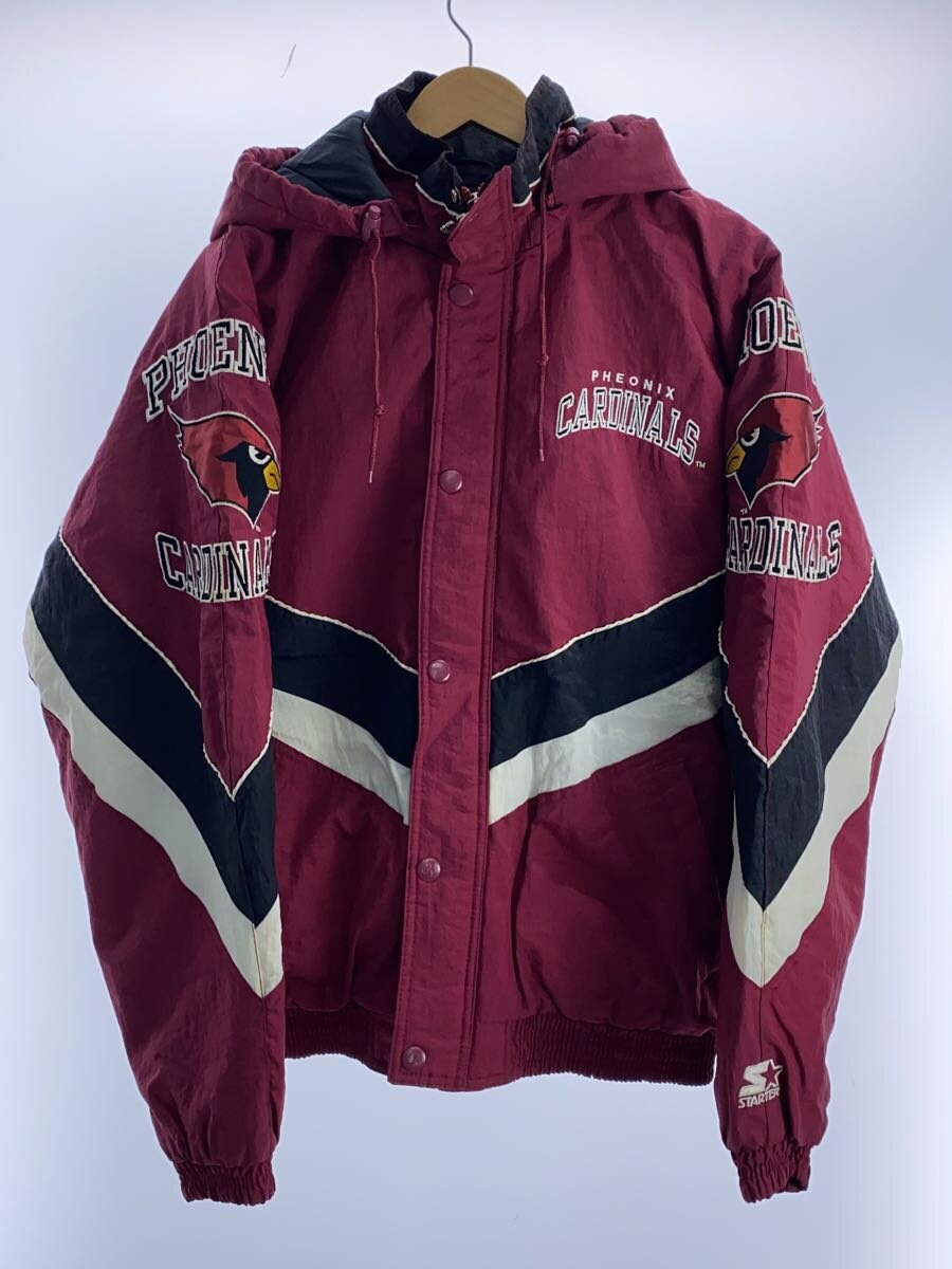 STARTER◆ジャケット/L/ナイロン/ボルドー/PRO LINE/NFL/Phoenix Cardinals