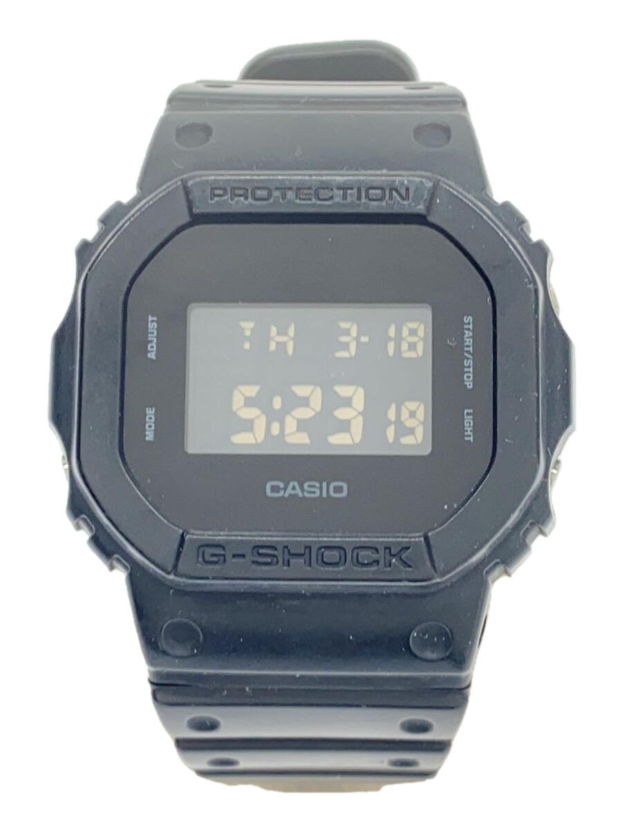 【中古】CASIO◆クォーツ腕時計/電池/ジーショック/デジタル/ラバー/ブラック/黒/DW-5600BB【服飾雑貨他】