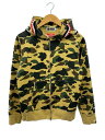 A BATHING APE◆ジップパーカー/M/コットン/マルチカラー/カモフラ/001ZPD201004X