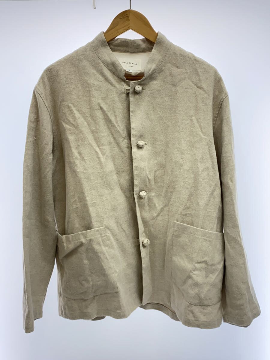 【中古】STILL BY HAND◆カバーオール/48/リネン/CRM/無地/2301LUSC-B01【メンズウェア】