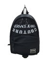 【中古】VERSACE◆リュック/ナイロン/