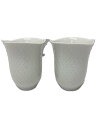 【中古】Meissen◆カップ&ソーサー/2点セット/WHT/波の戯れ/ペアタンブラー【キッチン用品】