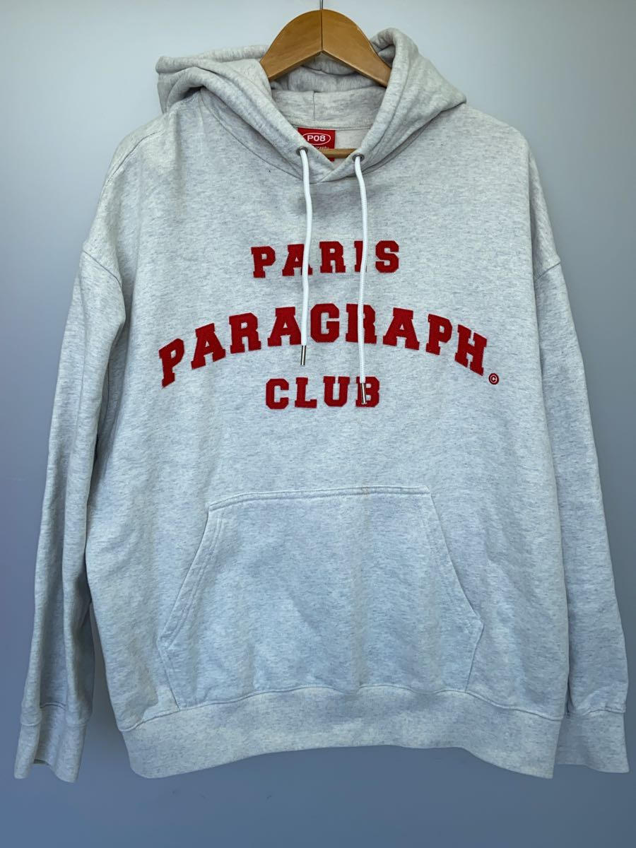 【中古】Paragraph◆パーカー/FREE/コットン/GRY/汚れ有【メンズウェア】