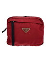 【中古】PRADA◆ウエストバッグ/ナイロン/BLK【バッグ】