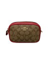 【中古】COACH◆ショルダーバッグ/--/RED/総柄/F39657【バッグ】