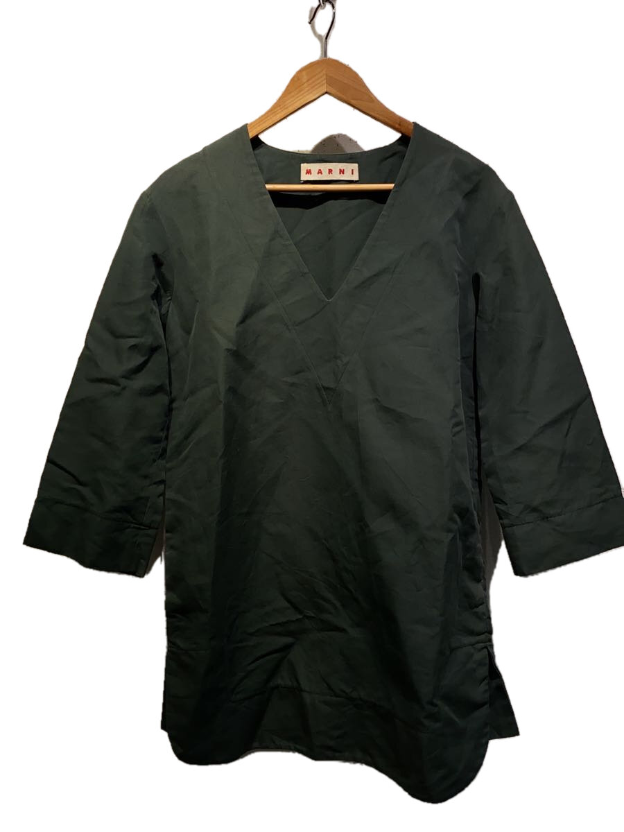 【中古】MARNI◆長袖ワンピース/38/コットン/GRN/E13TNMAN17A00TCH19-00V89//【レディースウェア】