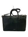 【中古】COACH◆ブリーフケース/レザー/BLK/無地【バッグ】