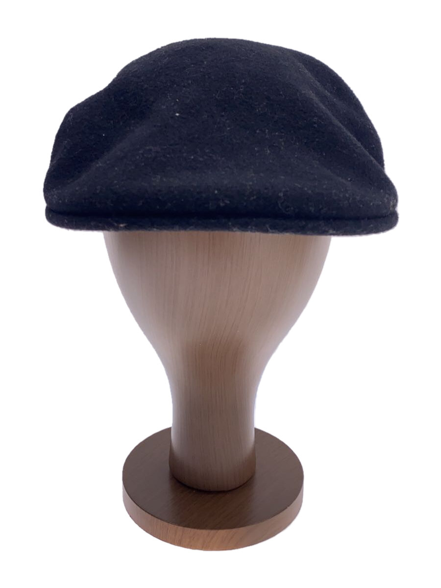 【中古】KANGOL◆ハンチング/M/ウール/BLK/レディース【服飾雑貨他】