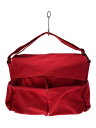 【中古】MIU MIU◆メッセンジャーバッグ/ショルダーバッグ/キャンバス/RED//【バッグ】