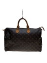 【中古】LOUIS VUITTON◆1)スピーディ40_モノグラム・キャンバス_BRW/PVC/BRW/M41522【バッグ】