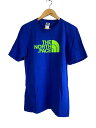 【中古】THE NORTH FACE◆Tシャツ/M/コットン/BLU【メンズウェア】