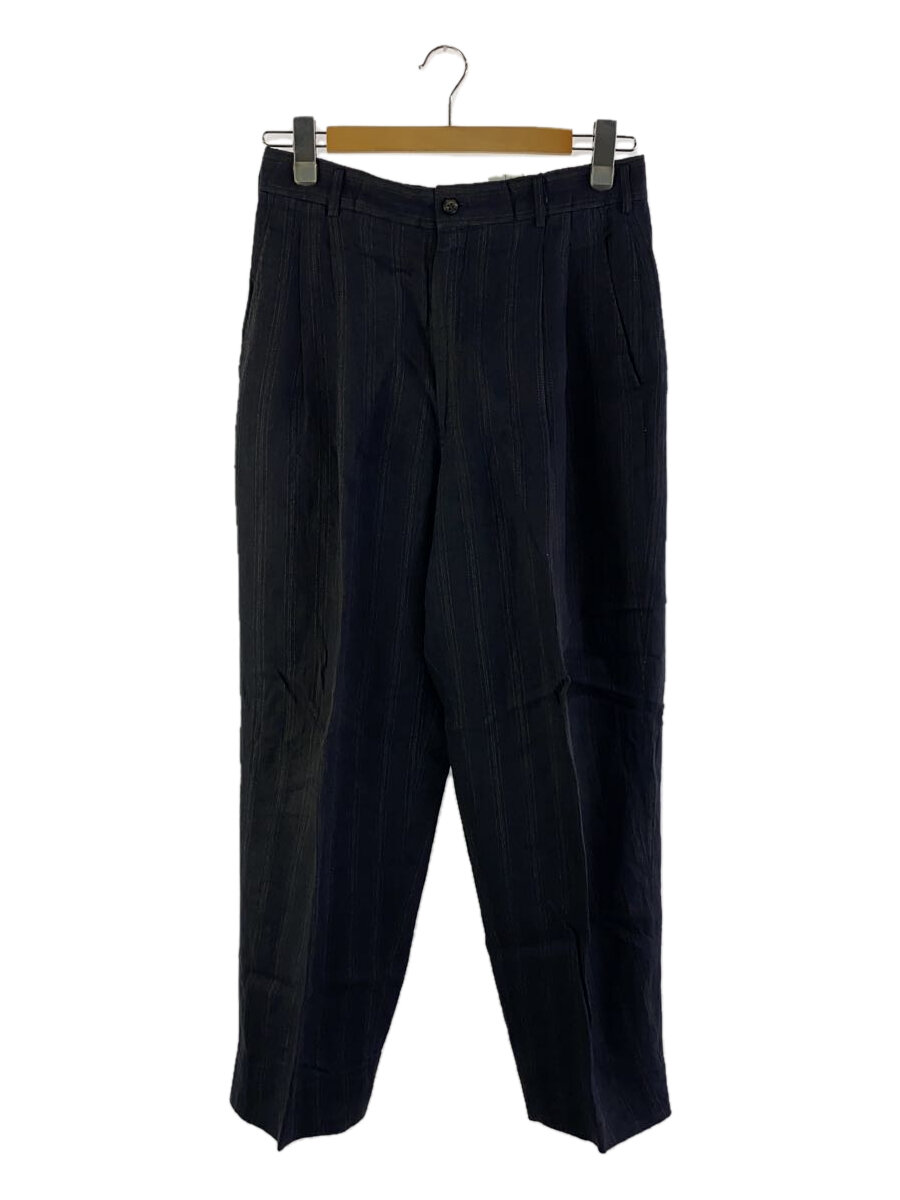 【中古】COMME des GARCONS HOMME PLUS◆AD表記無し/ボトム/S/リネン/NVY/ストライプ//【メンズウェア】