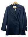 【中古】AMERI◆テーラードジャケット/S/NVY/ストライプ/DENIM CORSET COMBINE JACKET【レディースウェア】