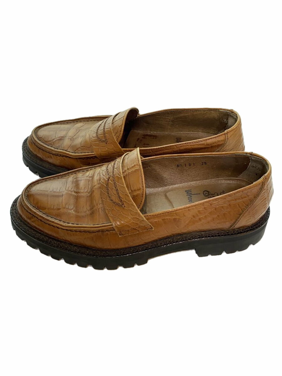 【中古】whoop’-de-doo’◆ローファー/26cm/BRW/レザー//【シューズ】