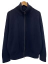 【中古】AUBERGE◆ドライバーズニット/ジップカーディガン/40/ウール/ネイビー/DRIVE【メンズウェア】