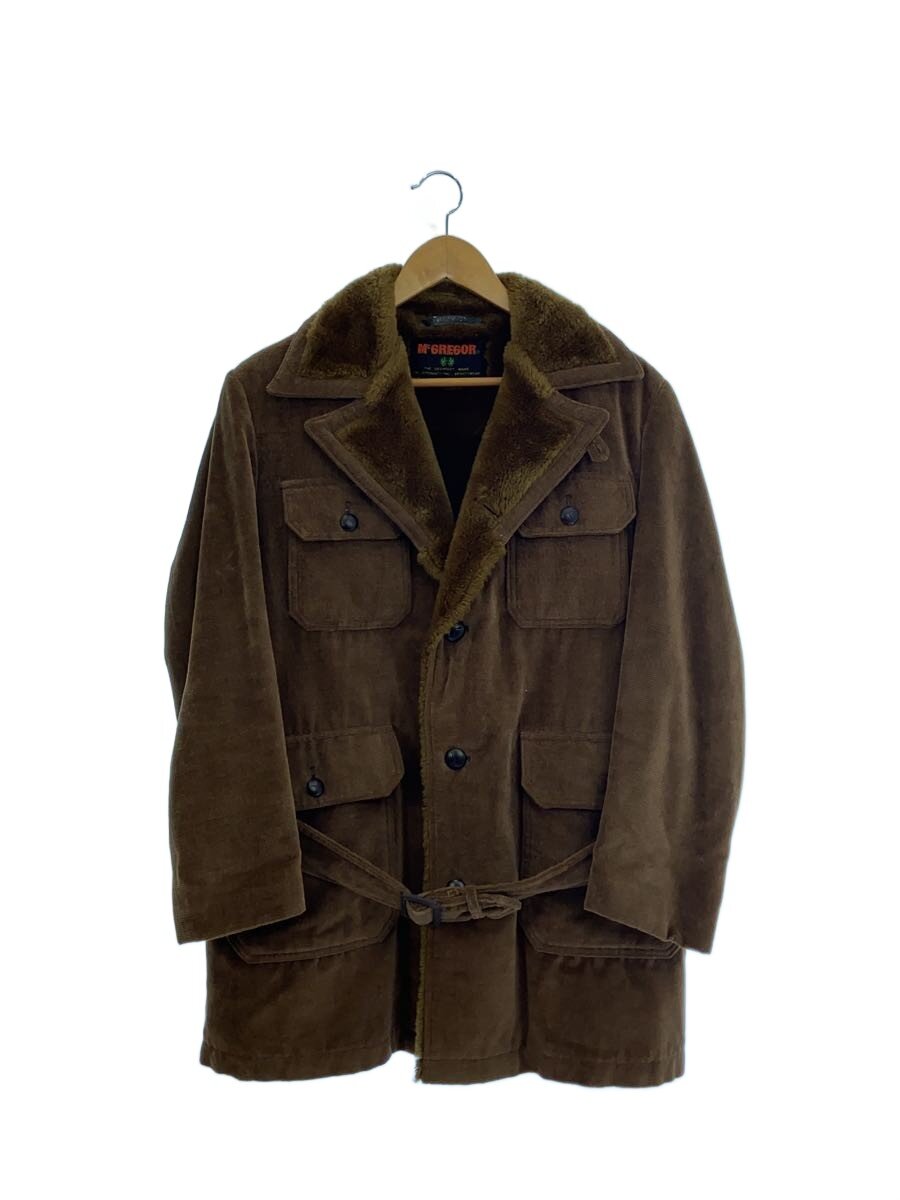 Rakuten - 【中古】McGREGOR◆70s～/ランチコート/裏ボア/コート/M/BRW/無地【メンズウェア】