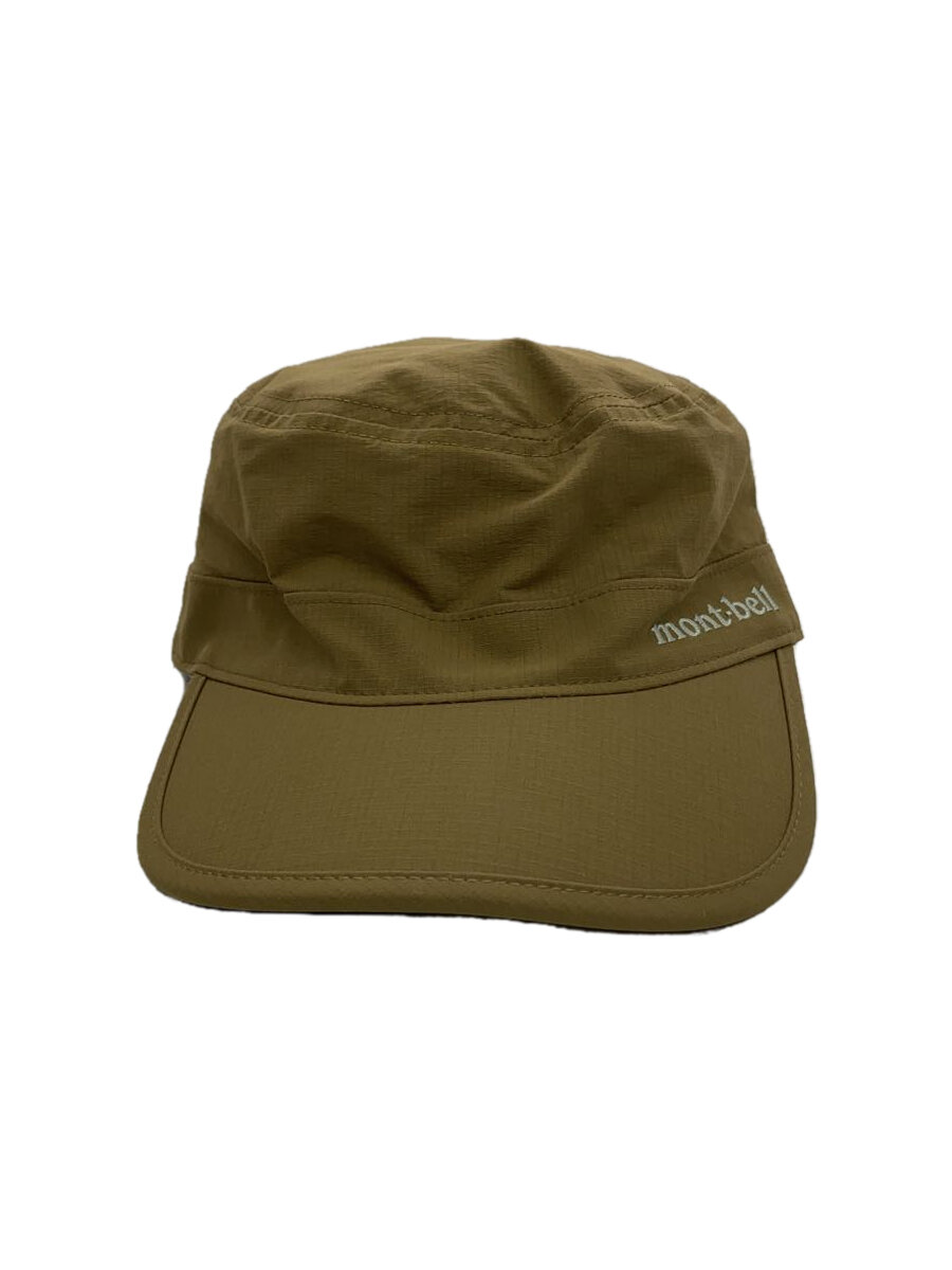 【中古】mont-bell◆ワークキャップ/S/ナイロン/BEG/無地/レディース【服飾雑貨他】