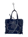 【中古】kate spade new york◆ハンドバッグ/デニム/IDG/総柄【バッグ】