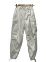 【中古】ASTRAET◆P/Cツイルスソドローカーゴパンツ/0/ポリエステル/WHT/無地/5414-199-0379//【レディースウェア】