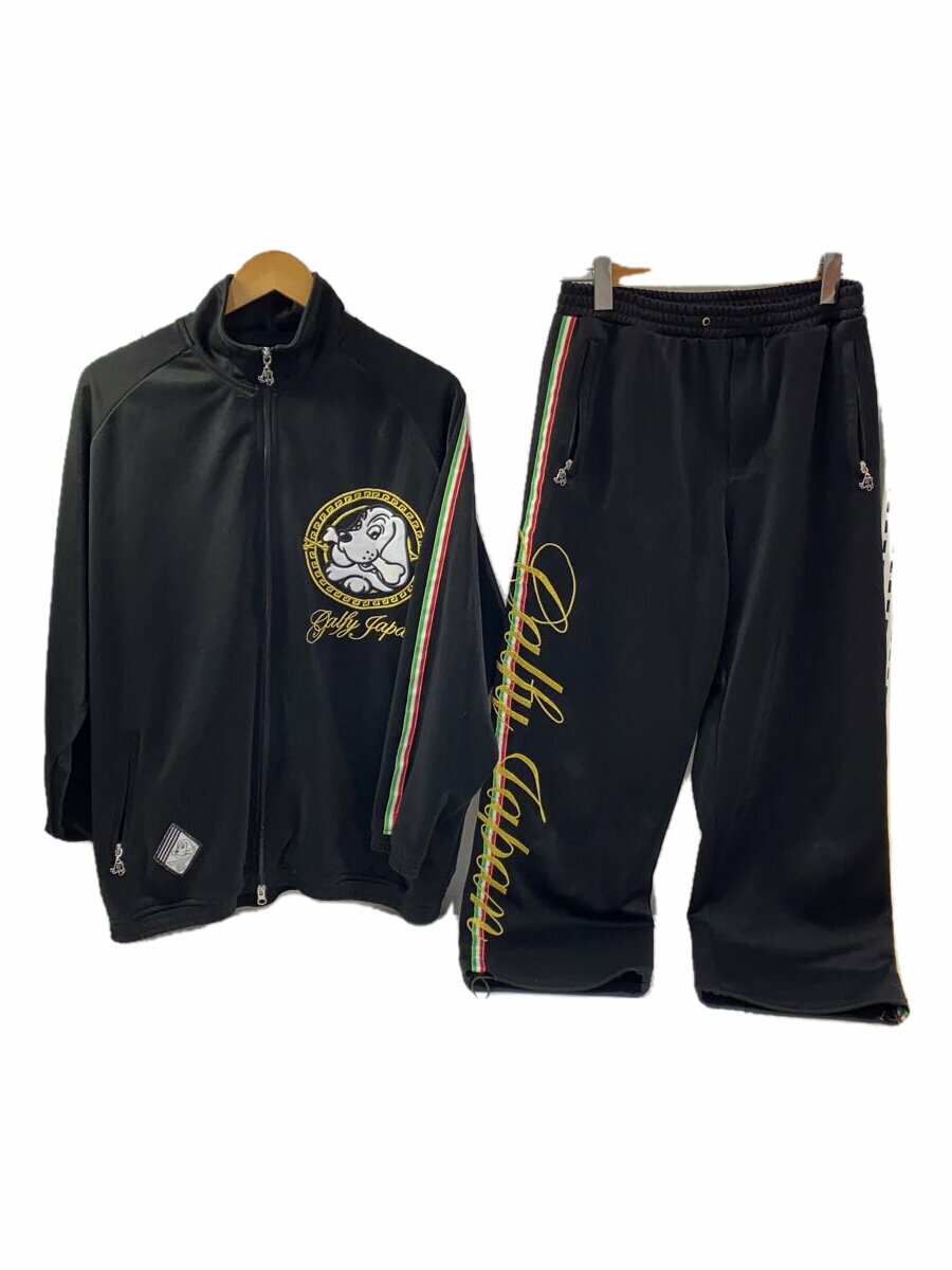 【中古】GALFY◆セットアップ/XL/ポリエステル/BLK/134052【メンズウェア】
