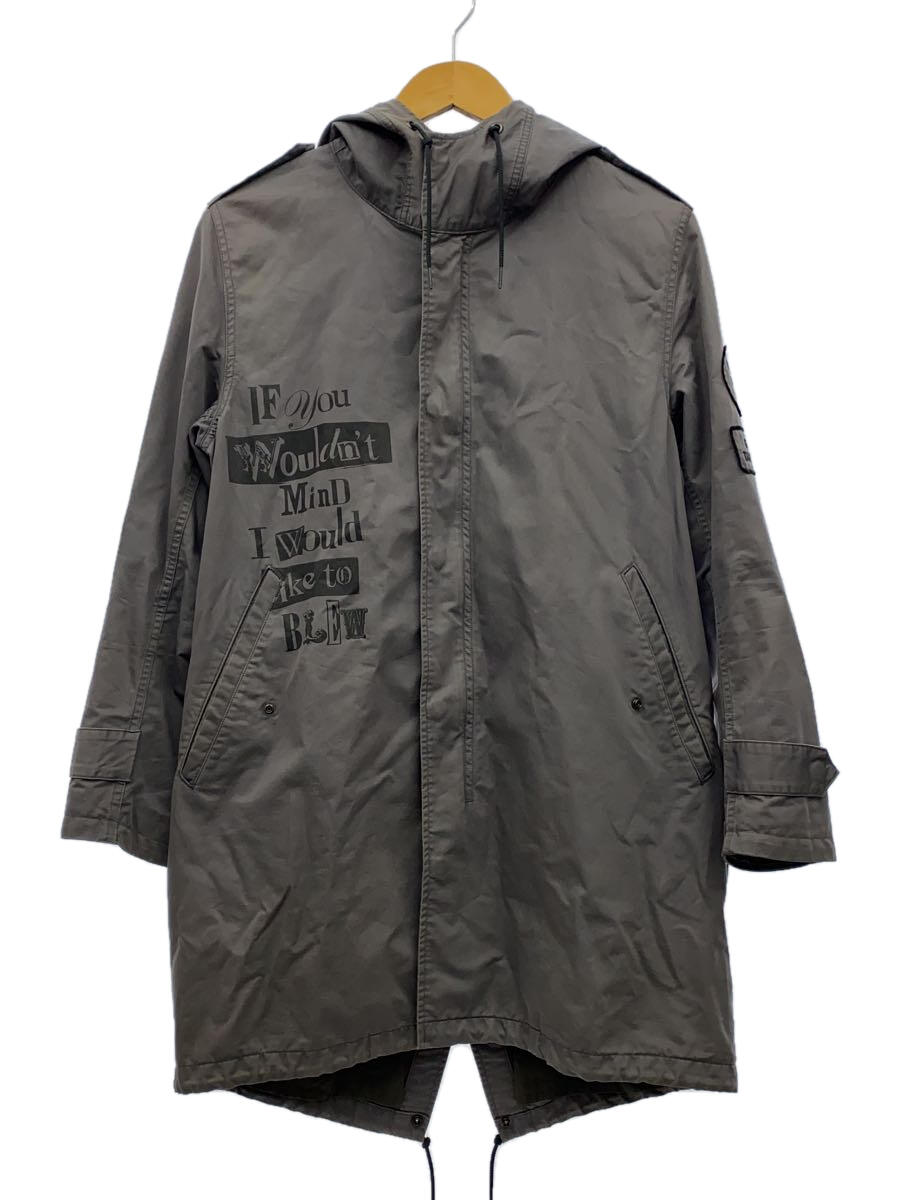 【中古】HYSTERIC GLAMOUR◆モッズコート/L/--/GRY/4AC-0233/カートコバーン/NIRVANA//【メンズウェア】