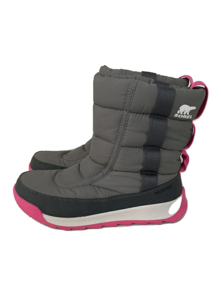 【中古】SOREL◆キッズブーツ/19cm/ブーツ/GRY/