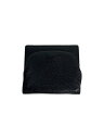 【中古】MIHARA YASUHIRO◆2つ折り財布/ブラック/無地/メンズ/A10AC603/小銭中側使用感有//【服飾雑貨他】