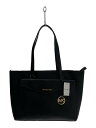 【中古】MICHAEL KORS◆トートバッグ/--/BLK/無地/DI-2204/ショルダー欠品【バッグ】