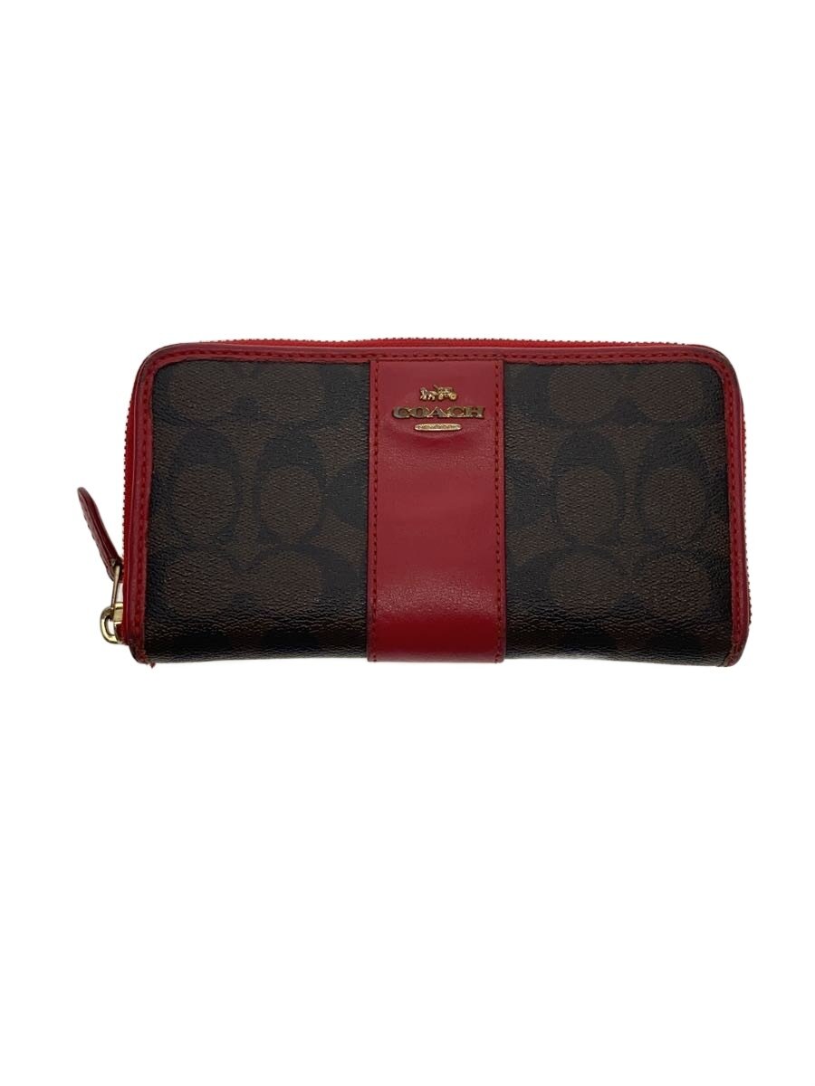 【中古】COACH◆長財布_シグネチャー/--/BRW/総柄/レディース【服飾雑貨他】(4.0)