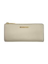 【中古】MICHAEL KORS◆長財布/レザー/CRM/レディース/DI-2302【服飾雑貨他】