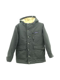 【中古】patagonia◆ジャケット/XS/ナイロン/グレー【キッズ】