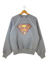 【中古】COACH◆DC SUPERMAN/スウェット/S/コットン/グレー/CN563【メンズウェア】