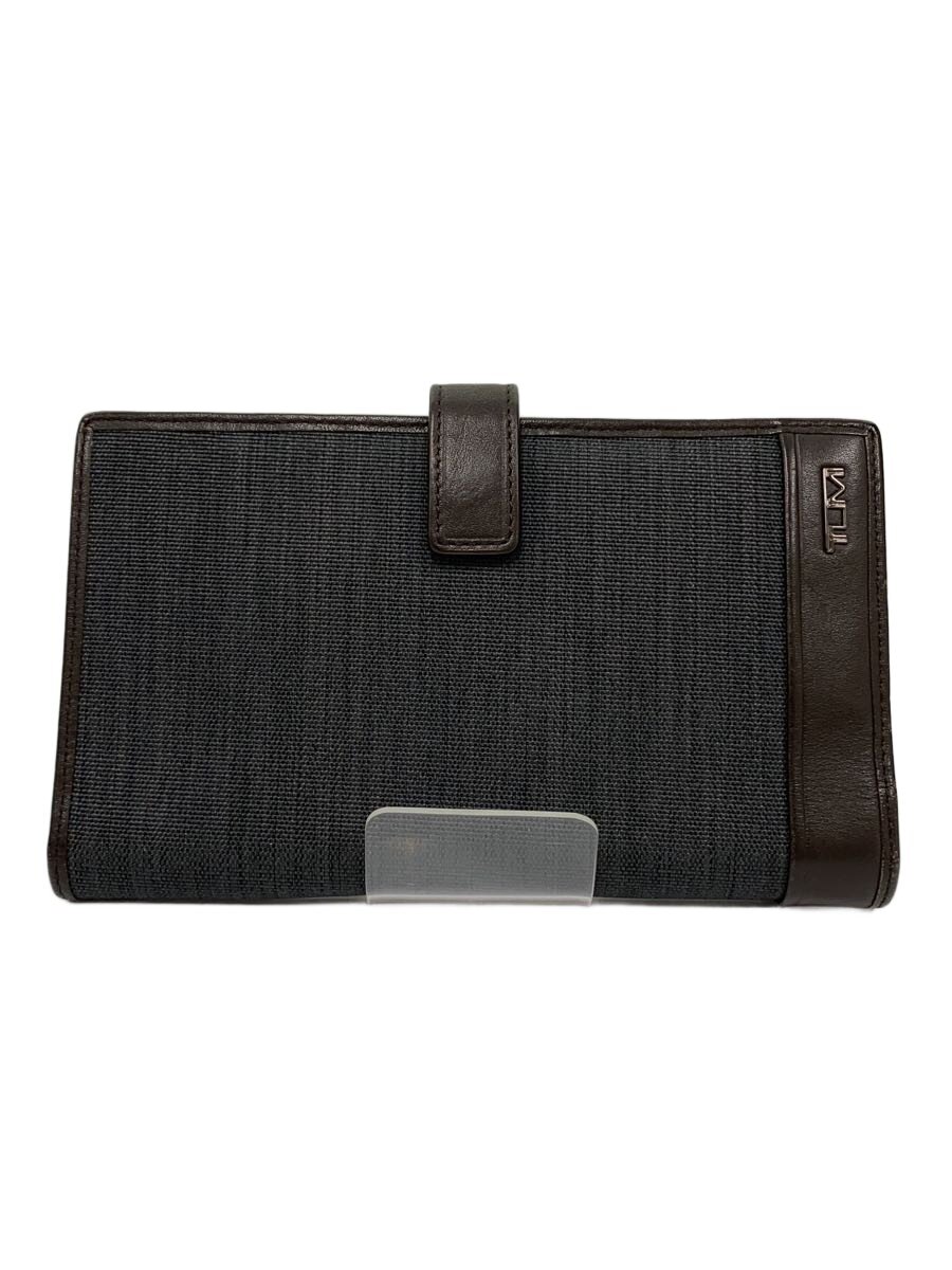 【中古】TUMI◆長財布/--/GRY/メンズ/トラベルウォレット【服飾雑貨他】