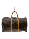 【中古】LOUIS VUITTON◆キーポル50_モノグラム・キャンバス_BRW/PVC/ブラウン/M41426/ルイヴィトン【バッグ】